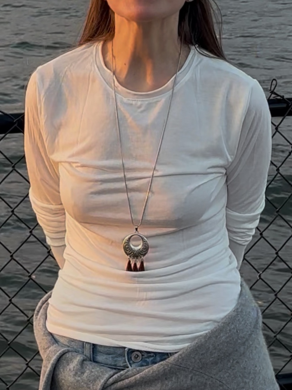 Artician Pendant With Natural Stone Black Obsidian Teardrop Beads Necklace